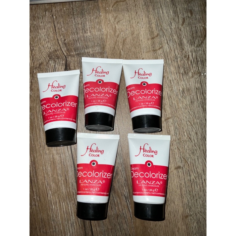 Lanza Cream Decolorizer Healing Color Hair Lightener Set of 5 Tubes 1oz each